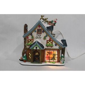 RARE Carole Towne Collection Nick's Toy‎ Shop 2002 Lighted Christmas Village